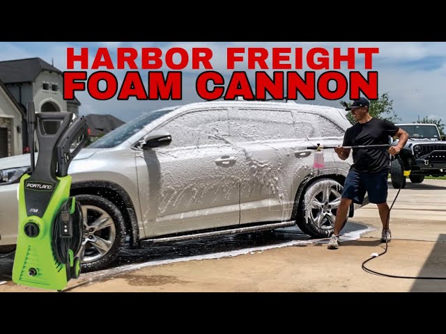 Harbor Freight Portland Pressure Washer FOAM CANON Review 63254 