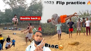 2023 ( flip practice 🔥blog 1 double backflip ( hard work