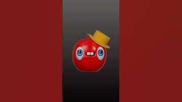 3D Modeled Apple Blob