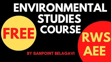 RWS AEE Environmental Studies | Rural Water Supply|Civil Engg | PWD | SSC-JE | KPSC exams | SANPoint