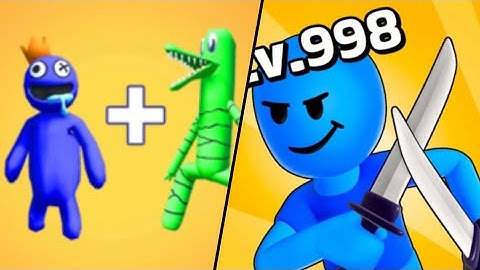 Merge Rainbow 3D Run | Solo Leveling / All Level Gameplay: Android,iOS