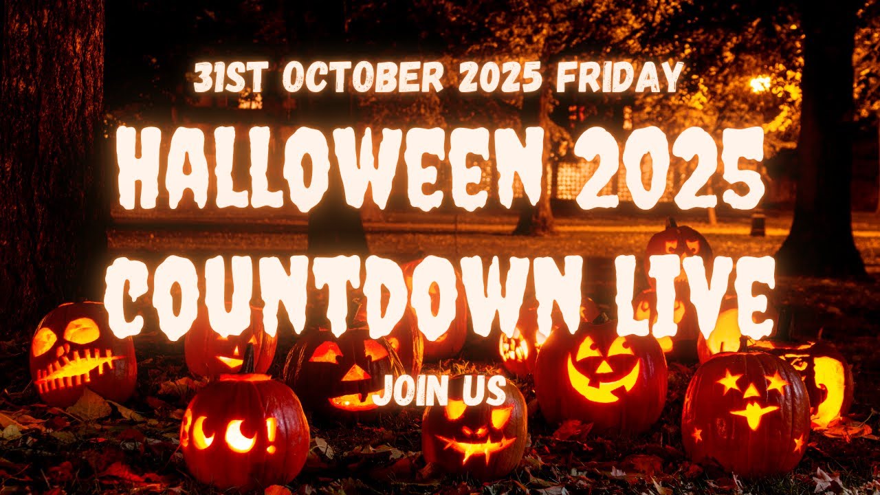 🎃 LIVE Halloween Countdown 2025 👻 | Global Timezones Celebration | Happy Halloween 2025