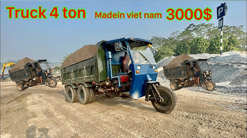 Công nông siêu khổng lồ 4 khối cát leo dốc cực khoẻ | máy xúc bự kobelko gầu ghíp | xe tải TMT ,HOWO