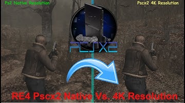 PS2 Native vs  4K Graphics Resident Evil 4 Resolution Comparison