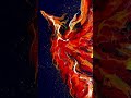If my painting came to life. 🐦🔥#art #painting #phoenix