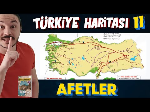 TÜRKİYE'DE DOĞAL AFETLER- Türkiye Harita Bilgisi Çalışması  (KPSS-AYT-TYT)