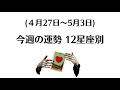 【4/27~5/3】今週の運勢12星座別｜週間タロットリーディング
