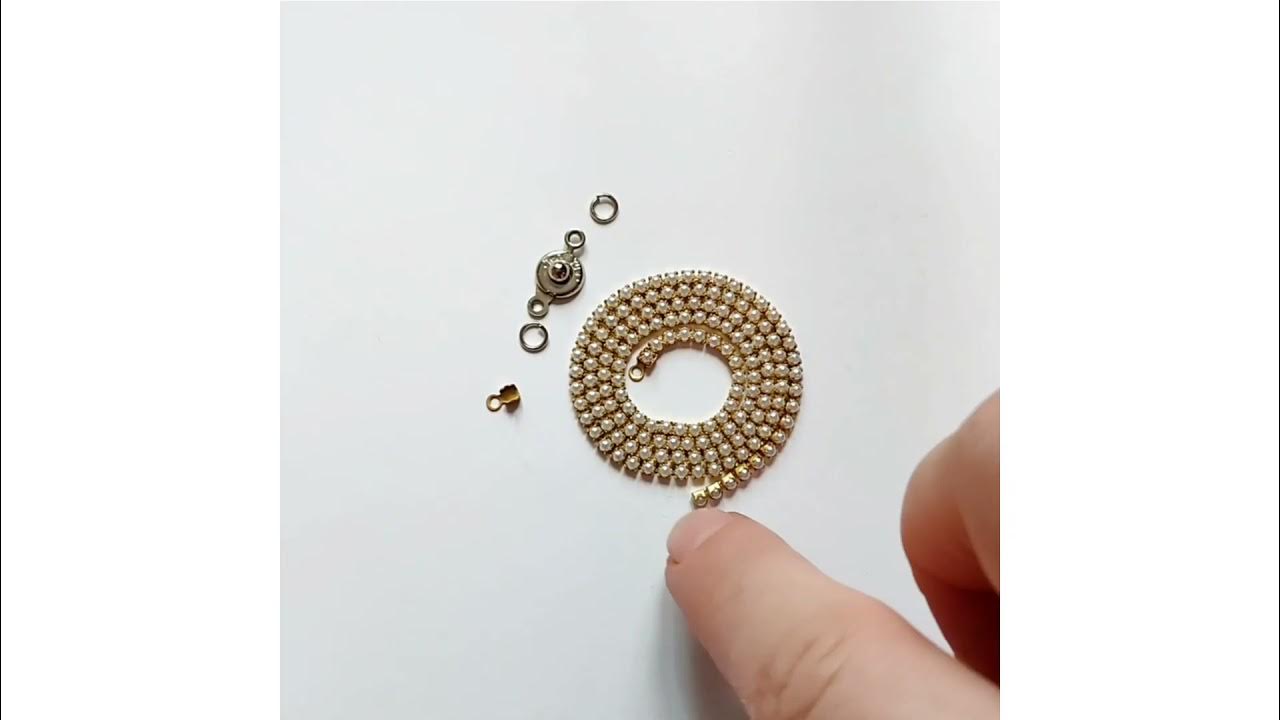 Чокер из стразовой цепочки за 3 минуты. Как прикрепить стразовую цепь к ...