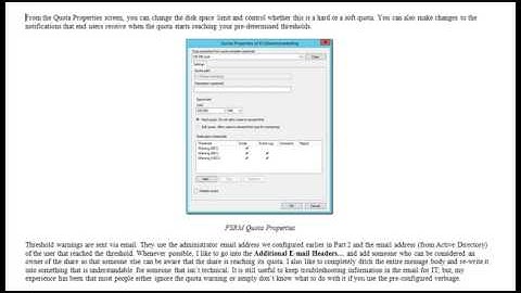 File Server Resource Manager Configuration on Server 2012
