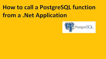 How to call PostgerSQL Function from  Net Application