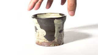 Junri Hamada Kuro Oribe Guinomi Sake Cup Junri Hamada Kuro Oribe Guinomi Sake Cup