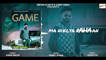 Game || Preet Sandhu || Garry Singh ||  NEW PUNJABI SONG 2021 || Geetan Di Hatti || Dream Castle