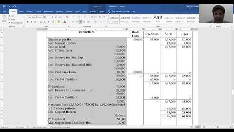 B.COM. SEM. - 2, FINANCIAL A/C - 2, CH - PIECEMEAL DISTRIBUTION, PART - 5, BY PROF. RAKESH DANGI