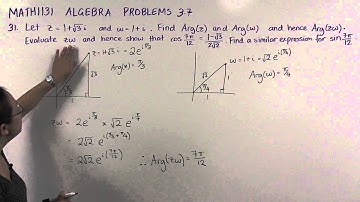 MATH1131 Linear Algebra: Chapter 3 Problem 31