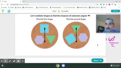 Zearn M4L9 "Sum Angles" (combining angles to form new angles) - Guided Practice