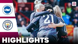 Manchester City vs Brighton | Highlights | FA Women's Super League 17-03-2024