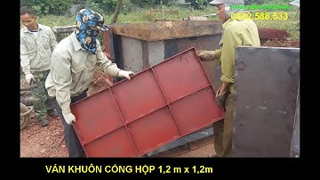 Cốp pha cống hộp ( ván khuôn cống hộp ) kích thước 1.2m x 1.2m - 0982.588.533