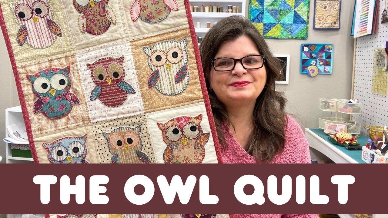 Easy Owl Quilt Anyone Can Create Using The AccuQuilt Owl Die