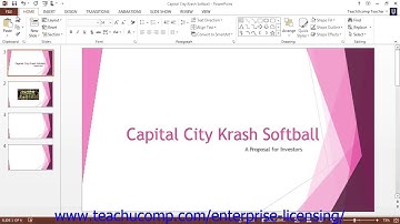 Microsoft Office PowerPoint Tutorial Creating Basic Presentations 2.13 Employee Group Training