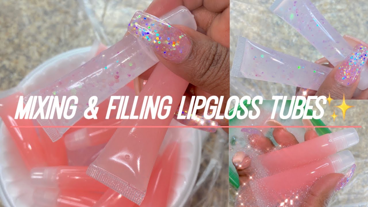 Mixing && Filling Lipgloss Tubes✨