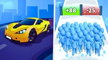Race Master 3D Car Racing Vs. Count Masters Stickman Game🖤🖤🖤Walkthrough Max Gameplay RR4567