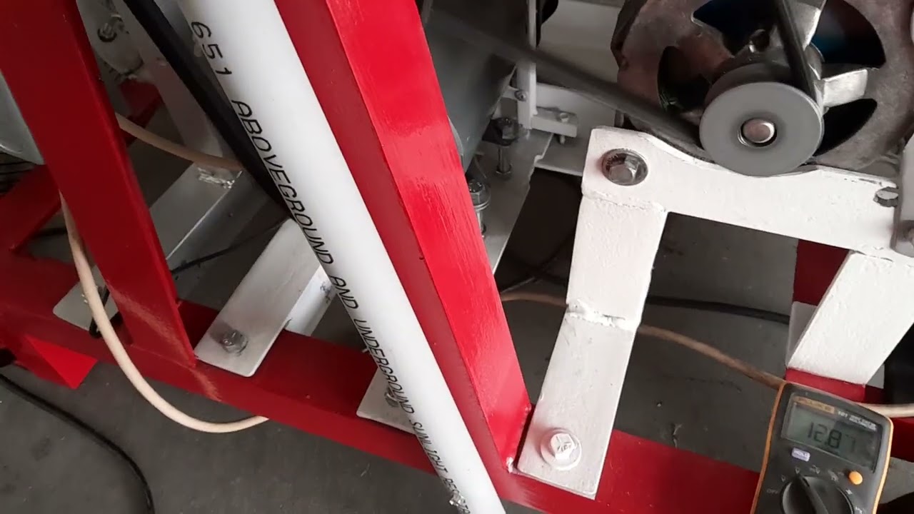 Testing New Handmade Stator in Charge Alternator