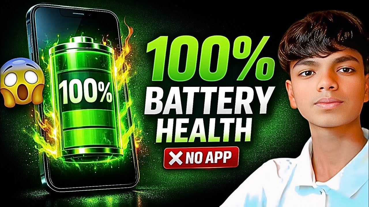 BATTERY HEALTH 🔋 NO APP 