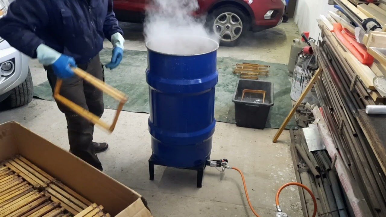 Rähmchen reinigen mit Natronlauge