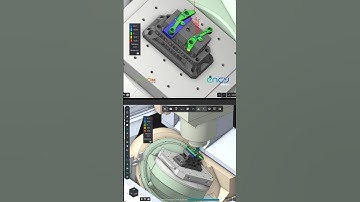 ENCY CAM Mill 3+2 Part Making Simulation #encycam #sprutcam #cadcamcnc #cadcamsolution
