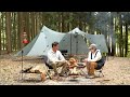 愛犬と一緒に森で キャンプ |五感を満たす休日|ASMR