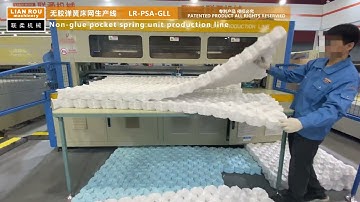 Non-glue Pocket Spring Unit Mattress Production Line economy friendly pocket spring mahcine