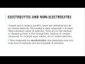 Ionic Theory Terms Related To Electrolysis Electrolytes Non Electrolytes Ionic Theory Terms Related To Electrolysis Electrolytes Non Electrolytes