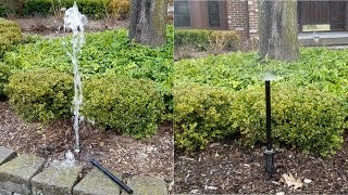 How to replace a short sprinkler head with a taller one