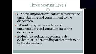 Educator Dispositions Assessment - Office of Teacher Education and Clinical Practice
