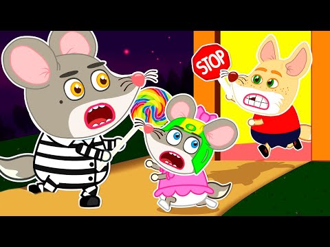 No no, Don't go with strangers Baby!! Come back home please - Mouse patrol learn safety tips #242