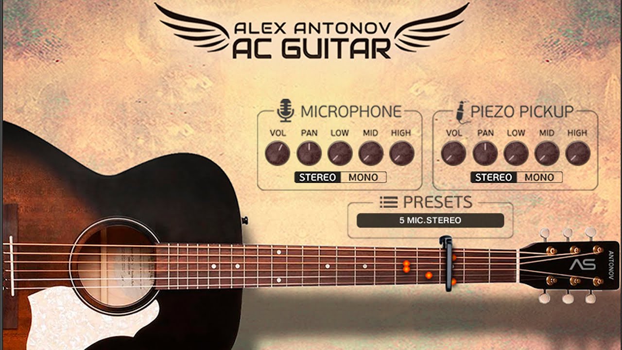 Acoustic Guitar KONTAKT library Coming Soon Alex Antonov AC Guitar