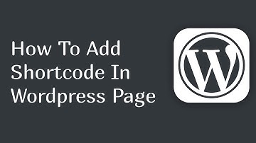 how to add shortcode in wordpress page