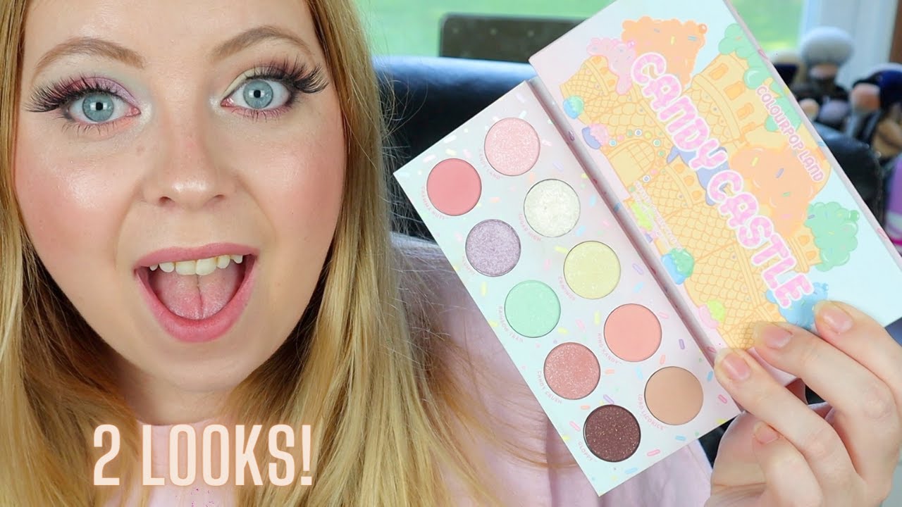 Colourpop X Candyland COLOURPOP LAND PALETTE REVIEW | 2 looks 1 palette
