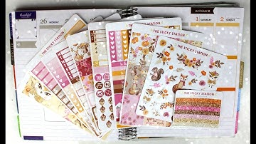 Plan With Me #26 - Glitter Woods (The Sticky Station) | minaakitty