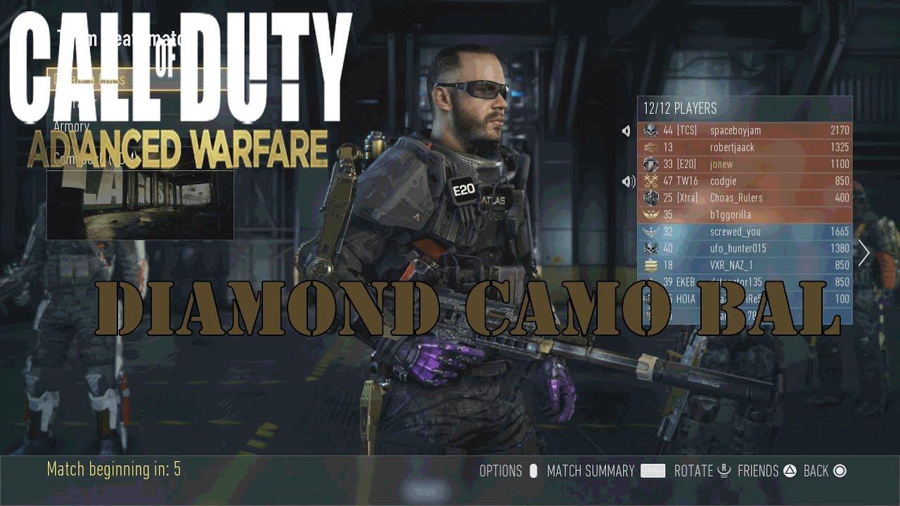 Call Of Duty Advanced Warfare Multiplayer Online Diamond Camo Bal 27 Hints & Tips gameplay