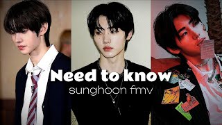 Park Sunghoon - Need To Know Fmv