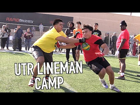 🔥🔥 UTR Lineman Camp (CA) 2025 | Action Packed One on Ones