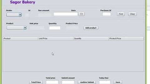 Bakery management system