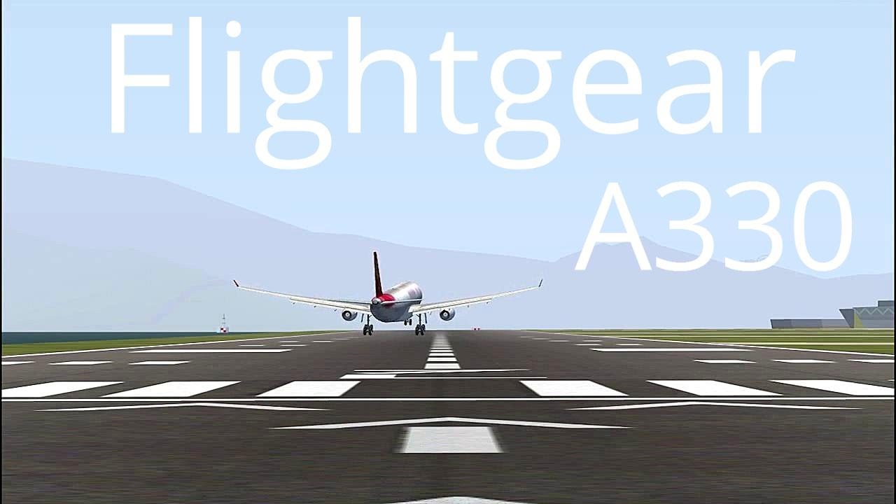 FlightGear Gameplay - A330 Autoland failed