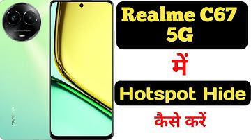 How to hide hotspot on Realme C67 5G || Realme C67 5G me hotspot kaise hide kare ||