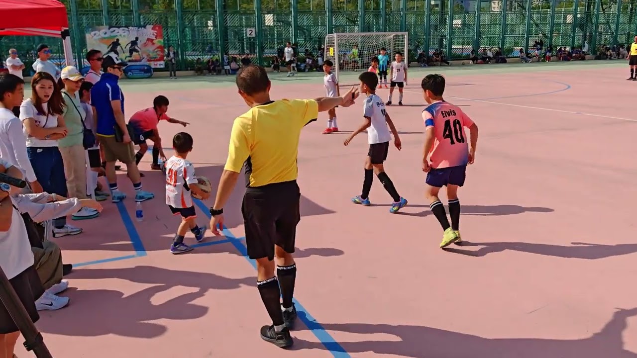 2026-3-8 Infinity 賀歲盃五人足球比賽 U12 分組賽B 通德(粉紅) vs 伊小分校(白) (0:3)