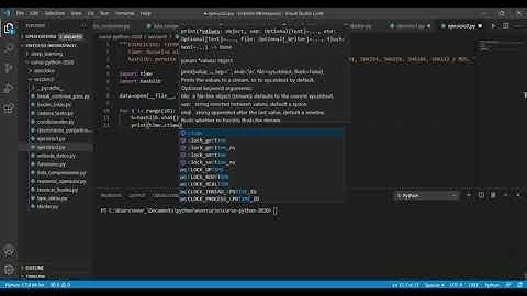 Tiempo del reloj de procesador - ejercicio python 2020