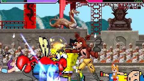 MUGEN Request: Team Spongebob V2 Vs Team Mr.Krabs (4v4 Simul)