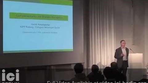 Harald Atmanspacher: Complementarity and Bistable Perception - ICI Berlin 2012