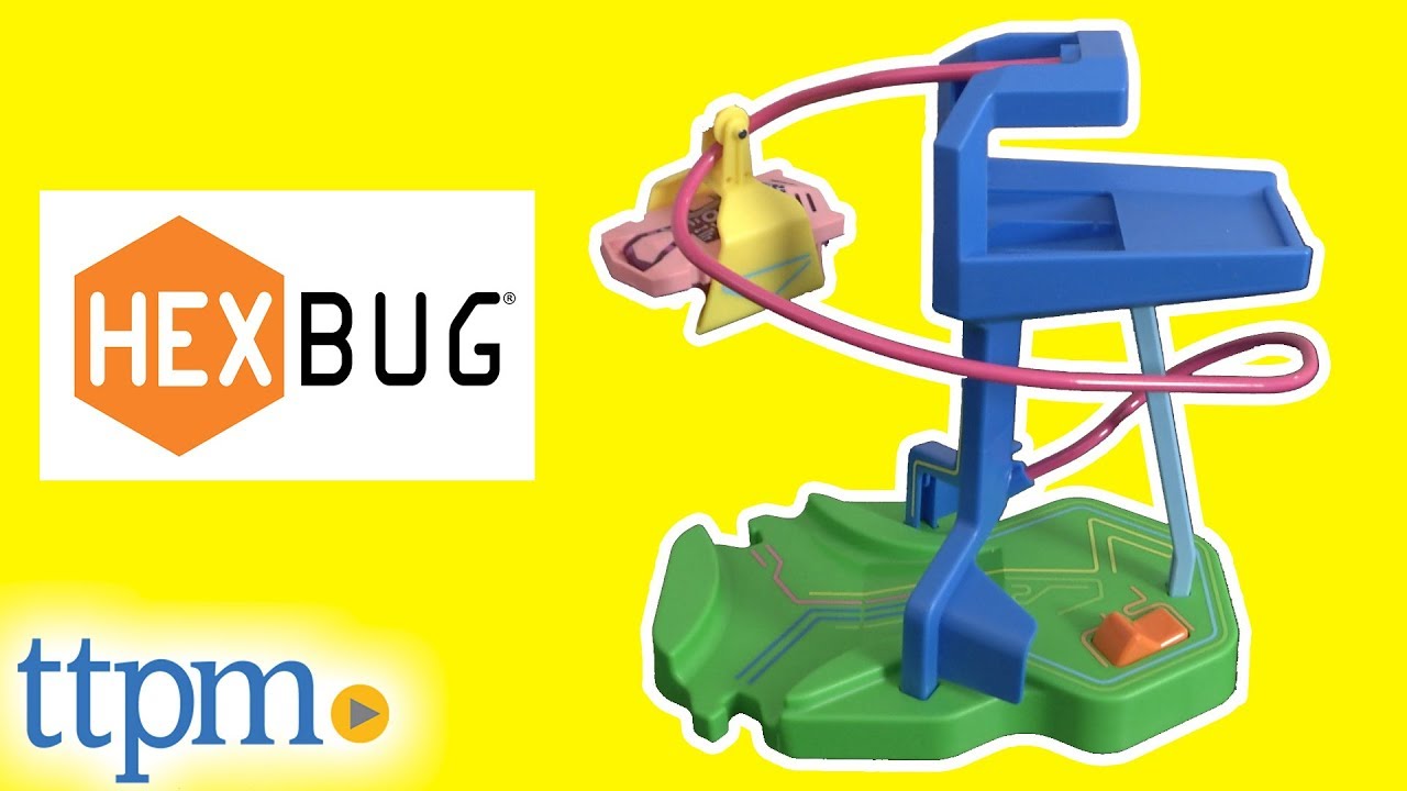 Hexbug Nano Zip-Line Starter Set Lightly Used With Extra Bug And Straight Track 
